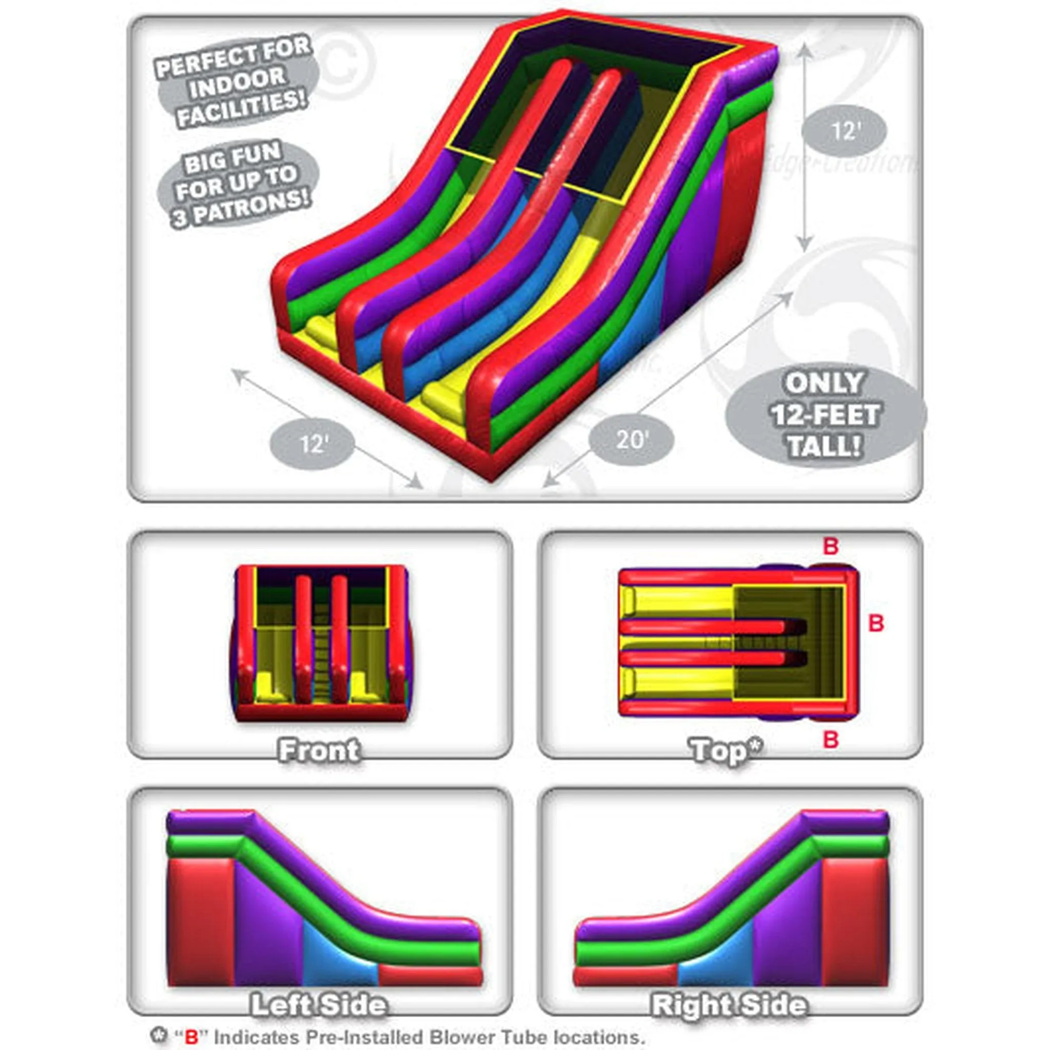 12' Wacky Dual Slide