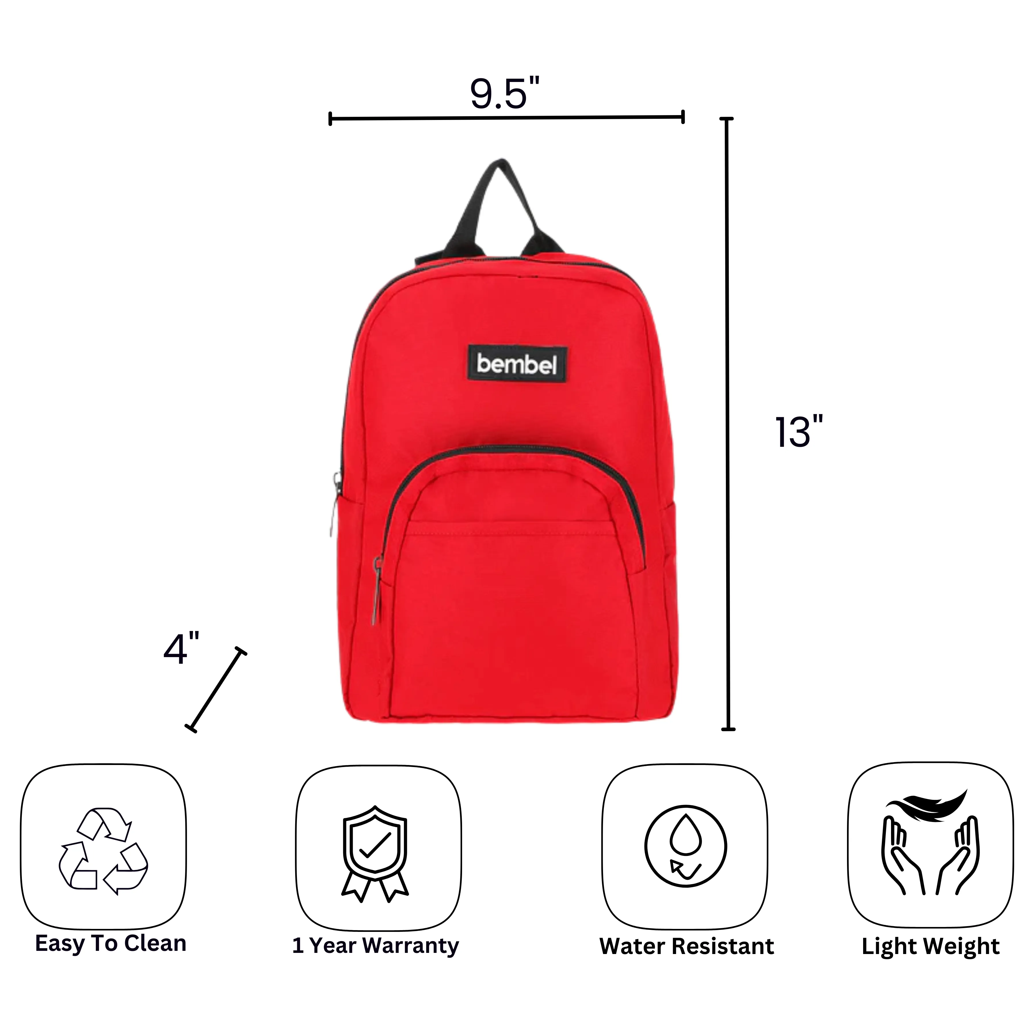 13" Mini Bag - Chili Red