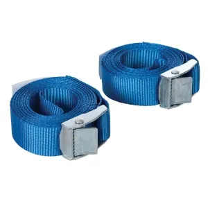 2.5m X 25mm Cam Buckle Tie Down Strap 2.5m X 25mm 2pk 449682