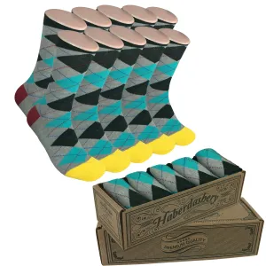 5 Pair Men Matching Fashion Dress Socks Gift Box-Groomsmen Weddings Party Socks