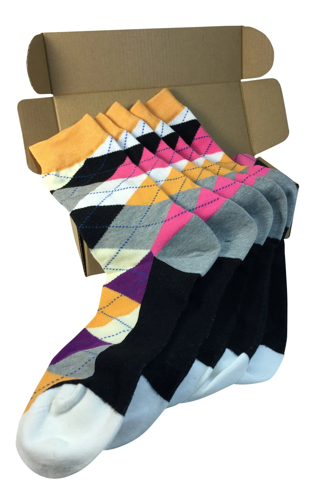 5 Pair Men Matching Fashion Dress Socks Gift Box-Groomsmen Weddings Party Socks