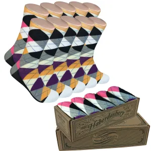 5 Pair Men Matching Fashion Dress Socks Gift Box-Groomsmen Weddings Party Socks