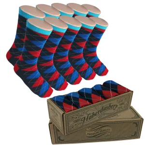 5 Pair Men Matching Fashion Dress Socks Gift Box-Groomsmen Weddings Party Socks