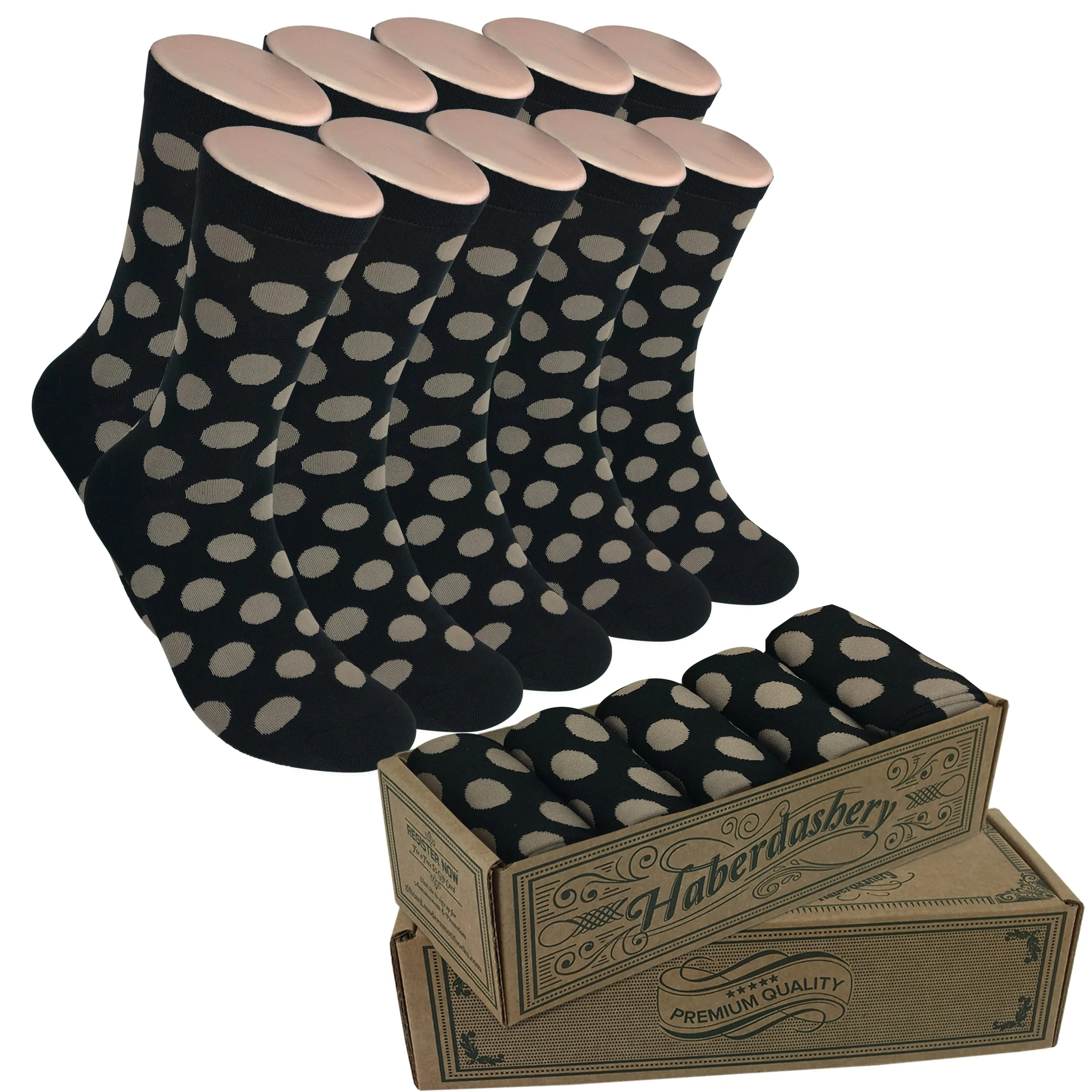 5 Pair Men Matching Fashion Dress Socks Gift Box-Groomsmen Weddings Party Socks