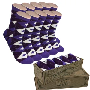 5 Pair Men's Matching Fashionable Dress Socks Gift Box - Groomsmen Weddings Party Socks