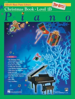 Alfred's Basic Piano Course: Christmas Book - Top Hits ! - Level 1B