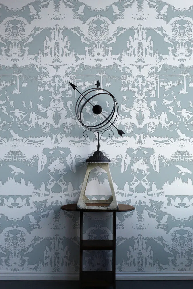 alpine toile wallpaper