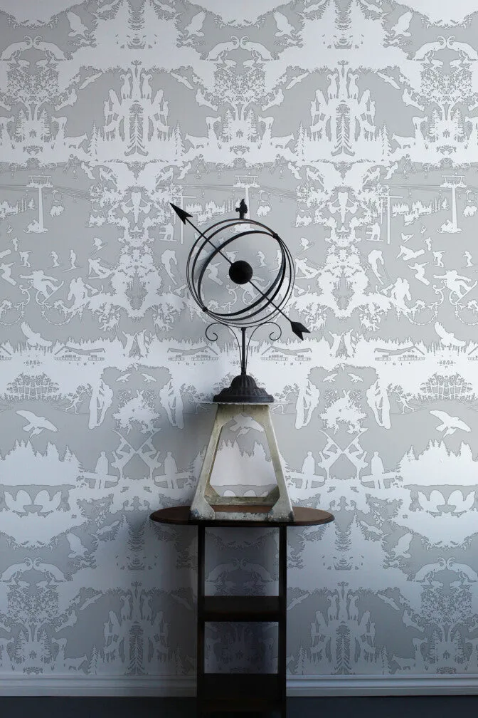 alpine toile wallpaper