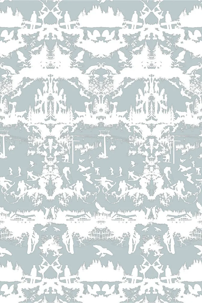 alpine toile wallpaper