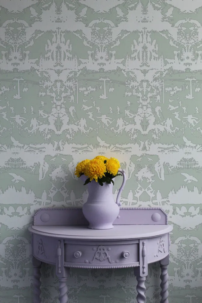 alpine toile wallpaper