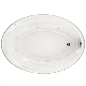 American Standard Savona 60" x 42" Oval Whirlpool Tub with StayClean Hydro Massage System l