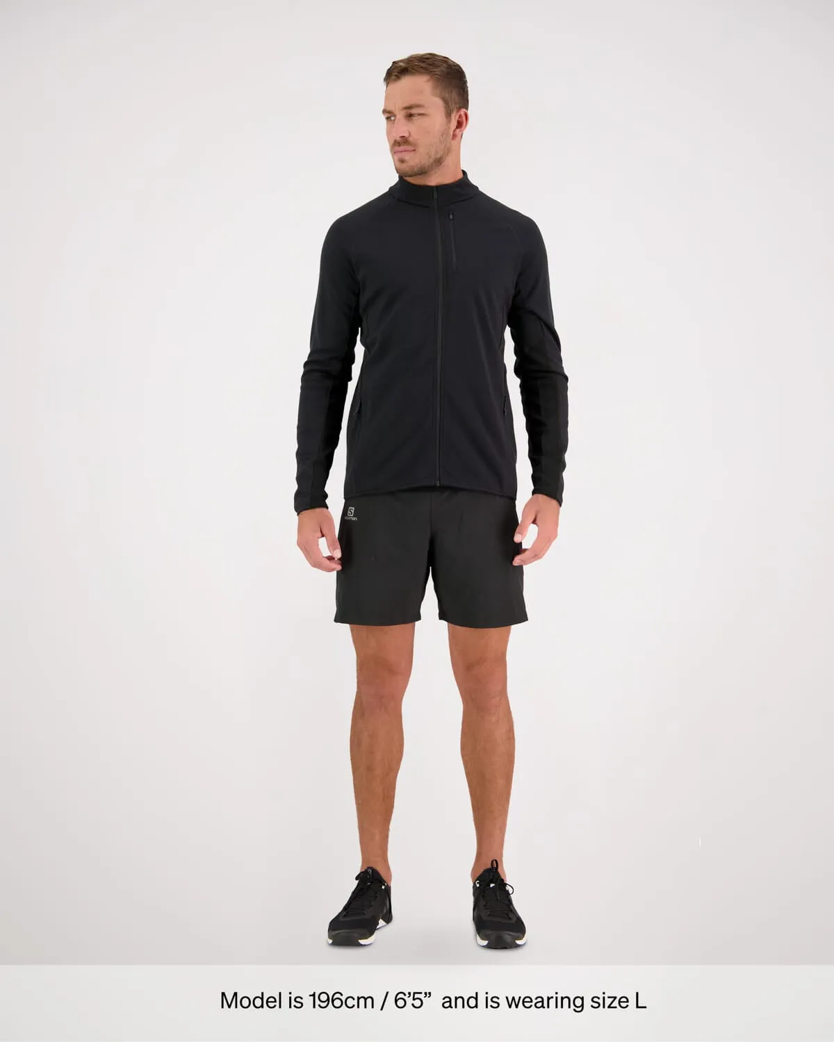 Approach Merino Gridlock Jacket - Black