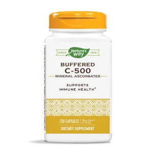 Ascorbatas minerales C-500 de Nature's Way; 500 mg de vitamina C por porción, 40321, 1
