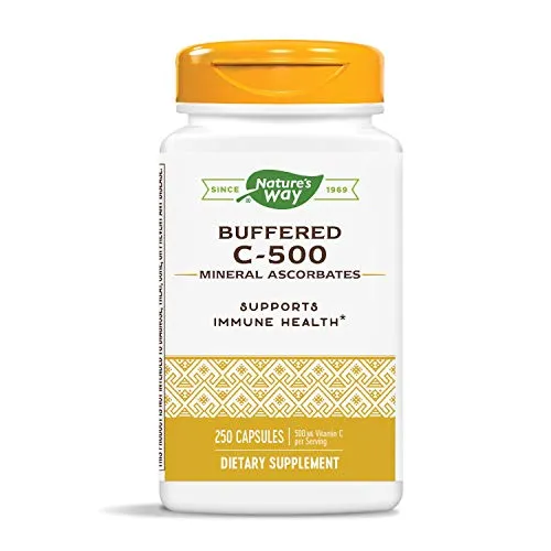 Ascorbatas minerales C-500 de Nature's Way; 500 mg de vitamina C por porción, 40321, 1