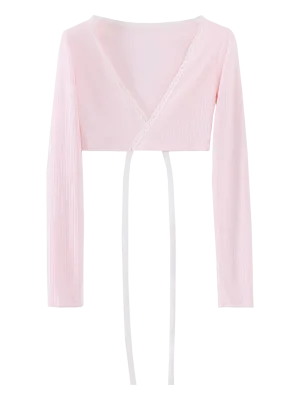 Ballerina Bliss Wrap Cardigan (Pink)