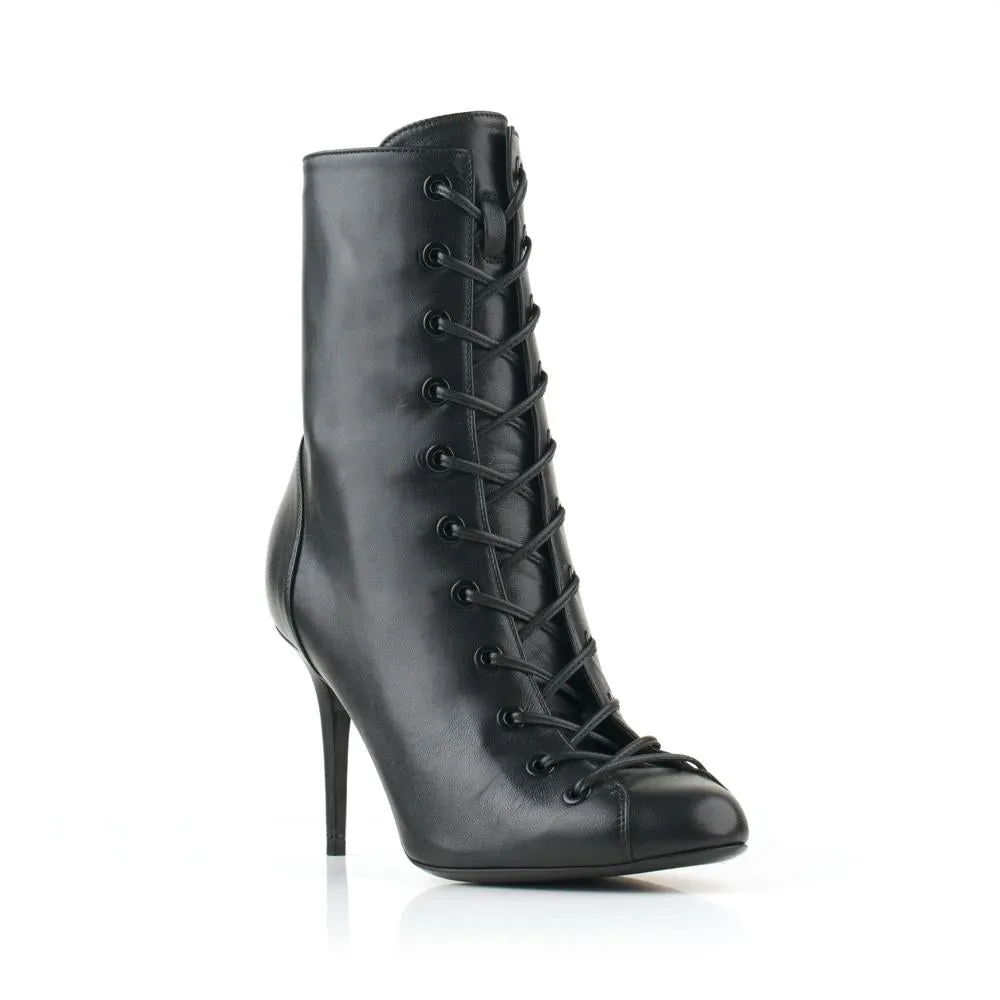 Bandit Booties 85 Mm Black Matt Leather