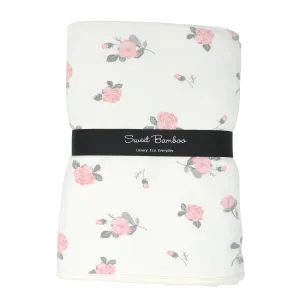 Big Kid Blanket  -  Roses White
