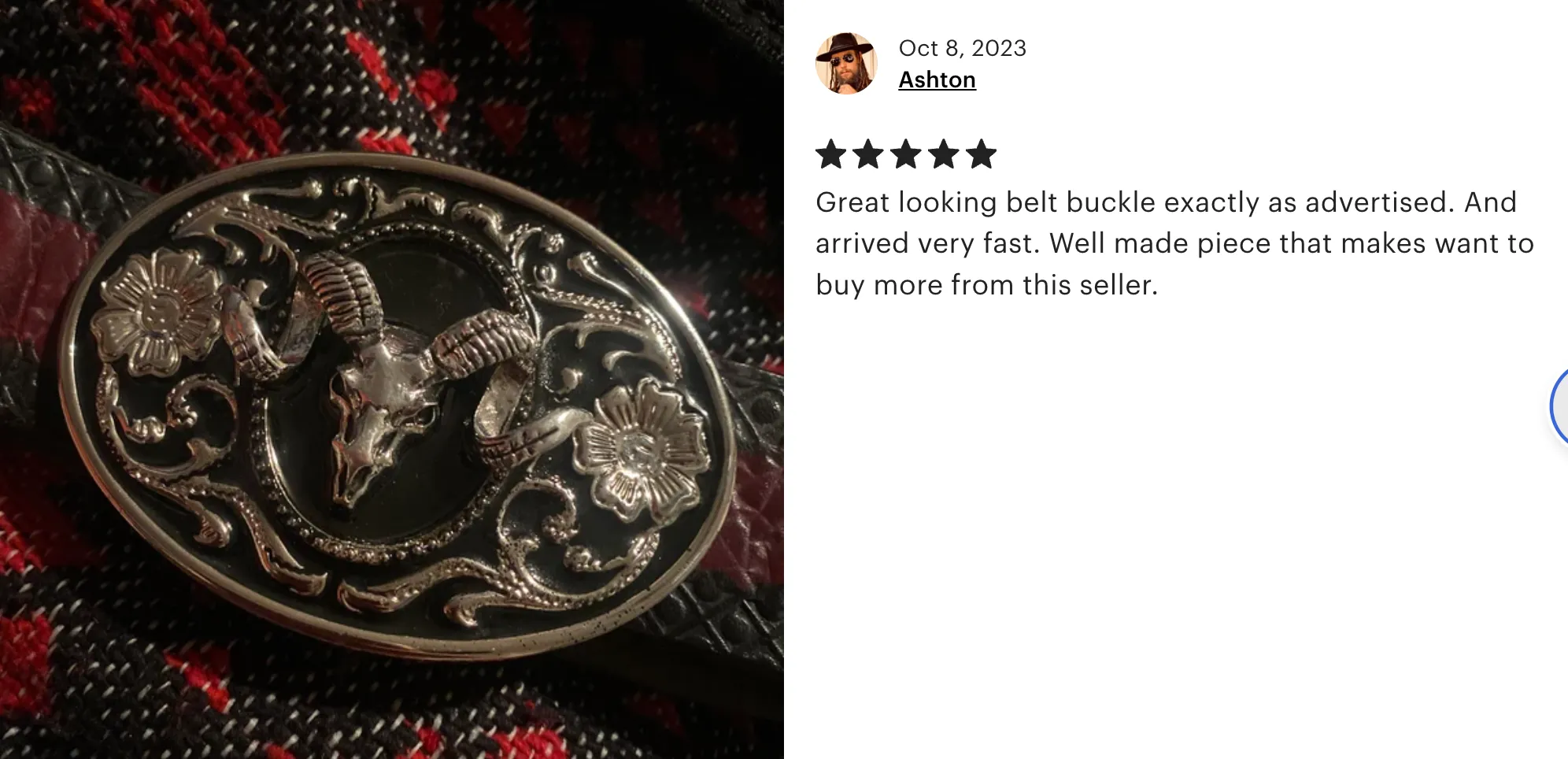 Bighorn Ram Skull Belt Buckle
