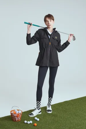 BIRDIE Womens Golf Rain Jacket - Black