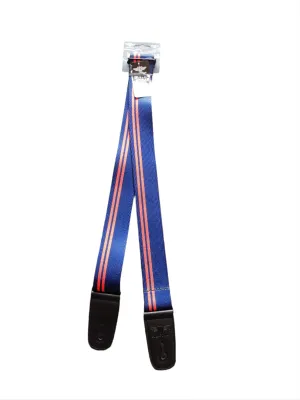 Blue/Orange Stripe Guitar Strap by Buckle Down