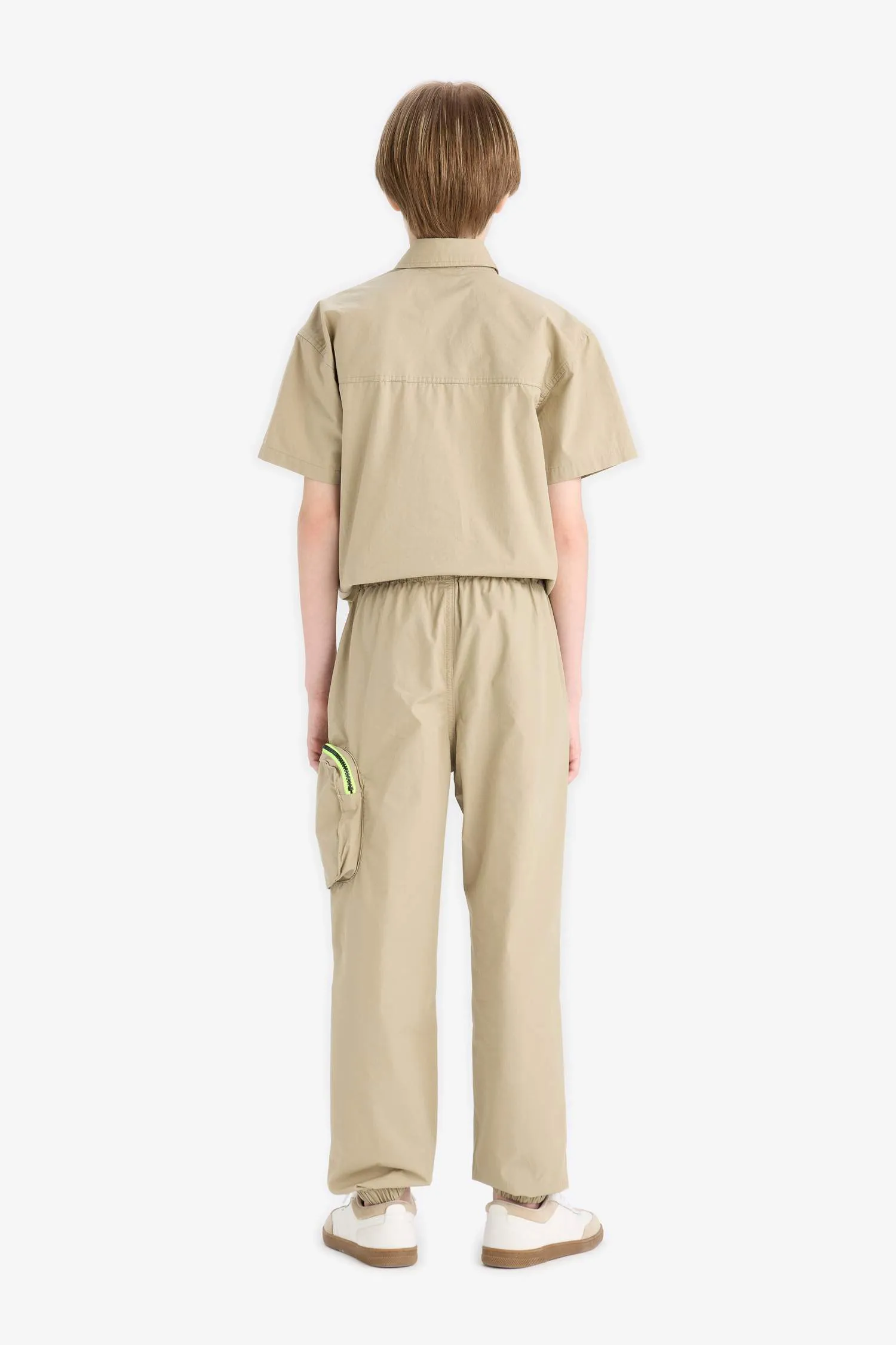 Boy Jogger Leg Parachute Cargo Pants