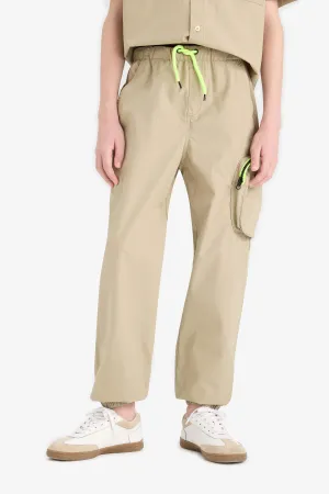 Boy Jogger Leg Parachute Cargo Pants