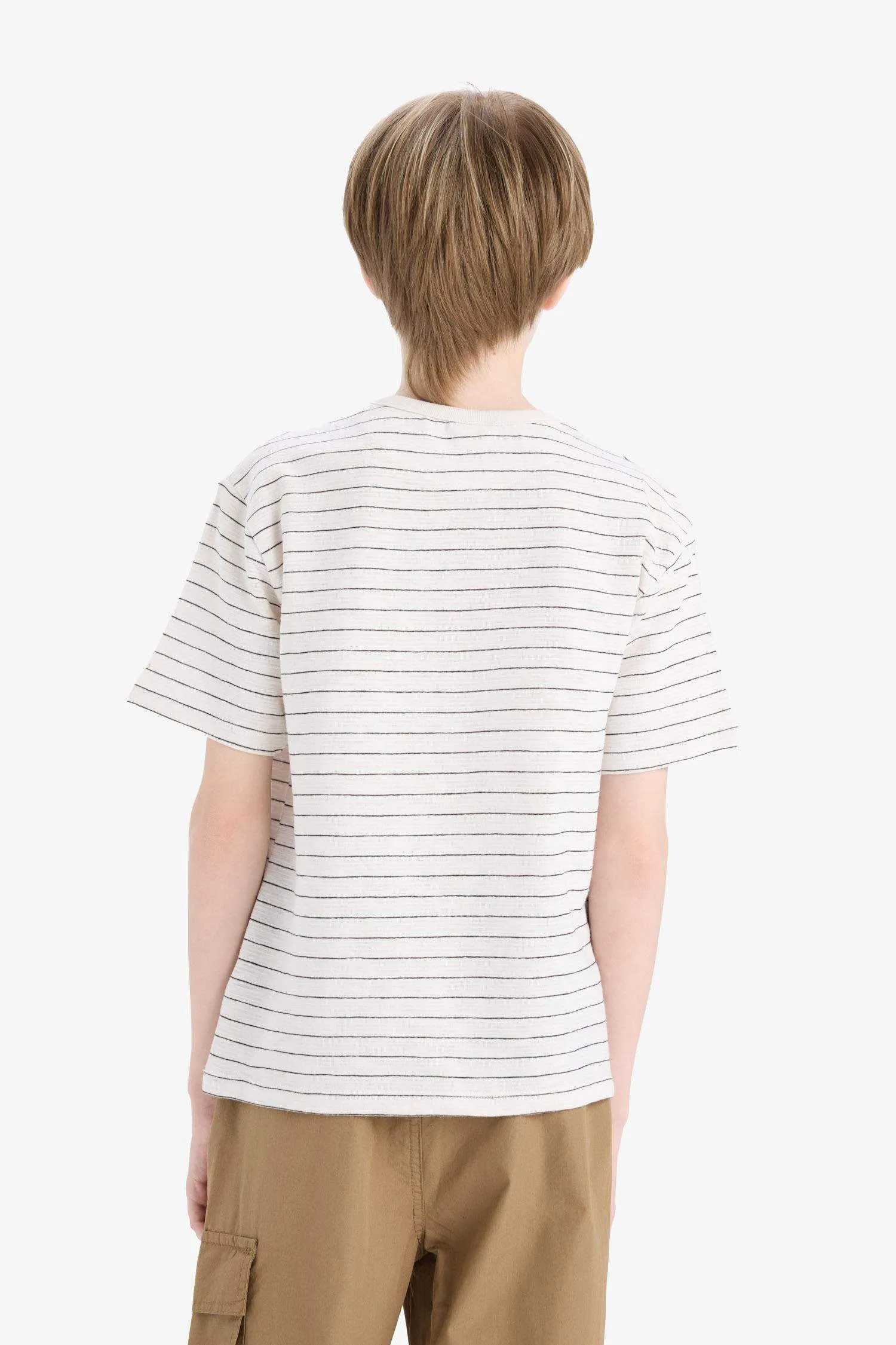 Boy Regular Fit Judge Collar Short Sleeve T-Shirt
