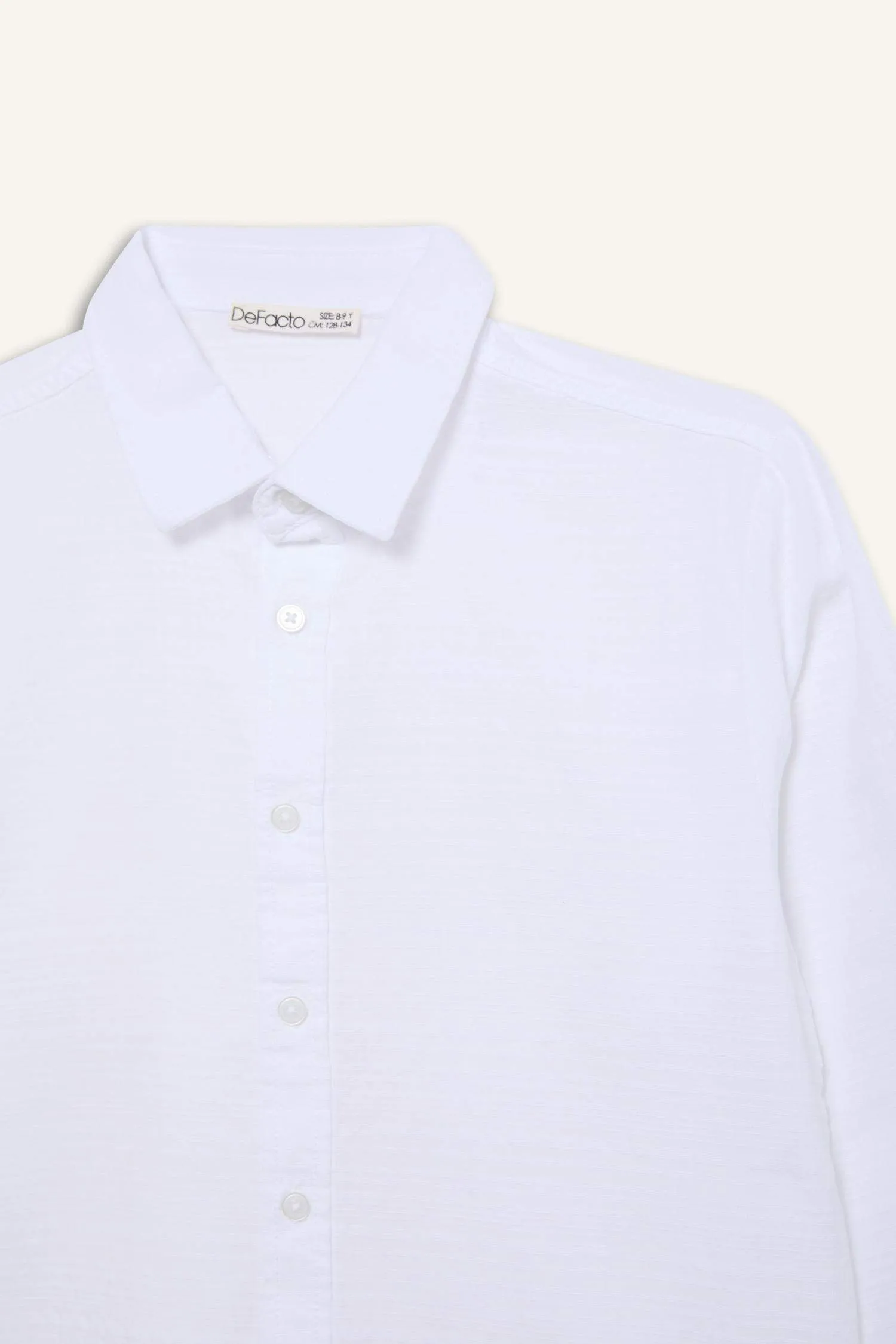 Boy Regular Fit Polo Collar Textured Shirt