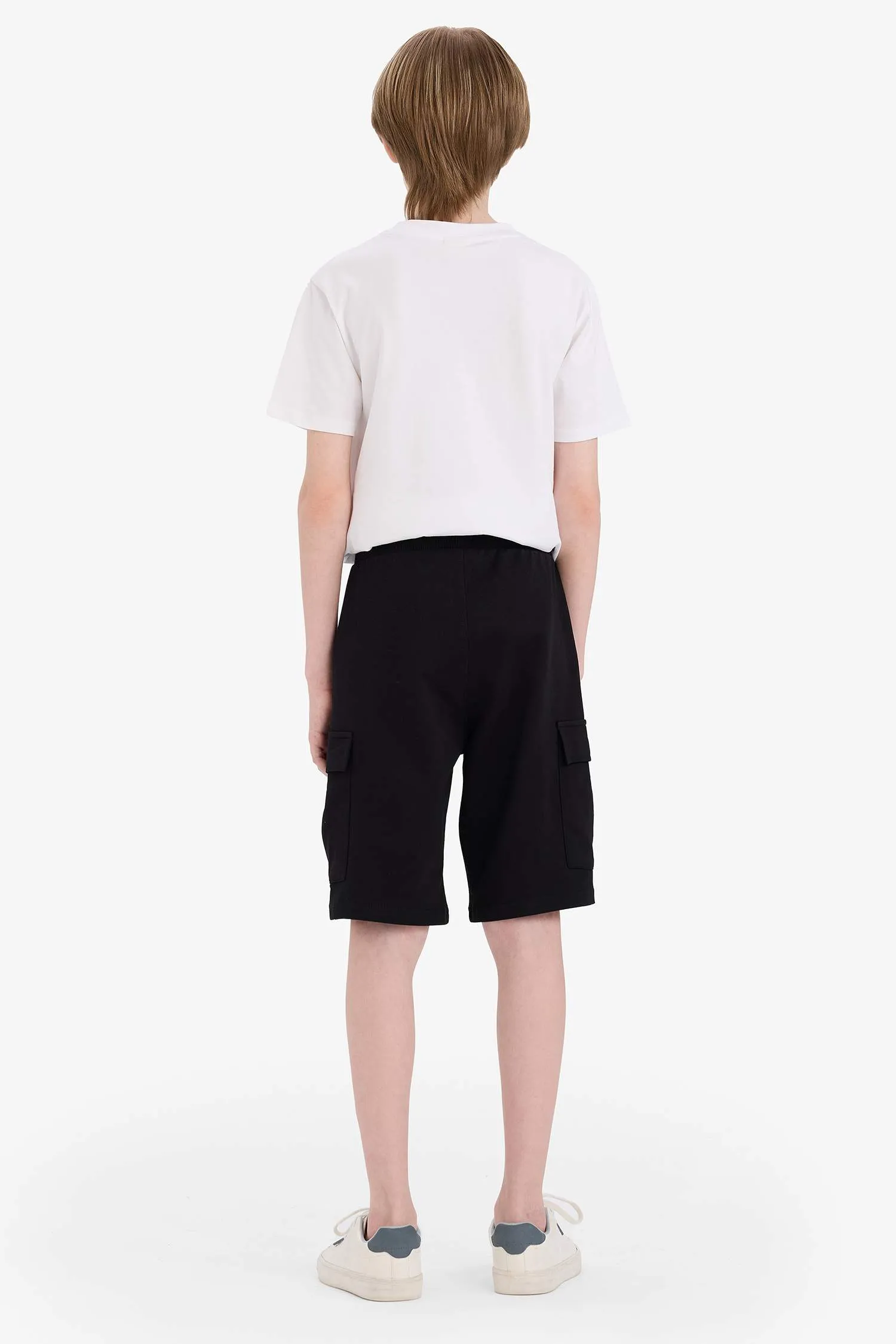 Boy Regular Fit Sweatshirt Fabric Shorts