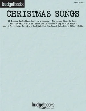 BUDGET BOOKS CHRISTMAS SONGS EASY PIANO (O/P)