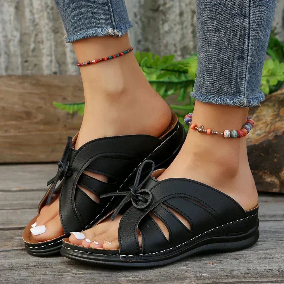 Camila® | Comfortable sandals with bow