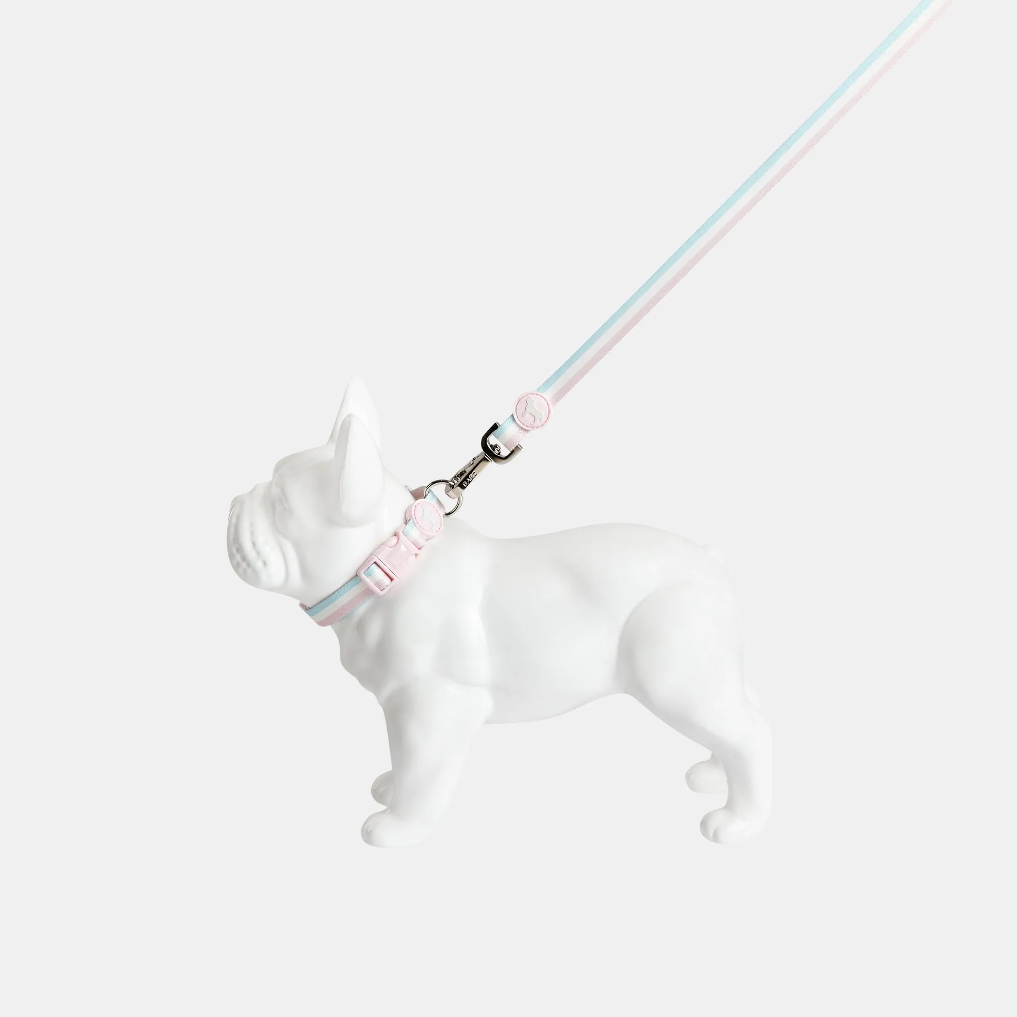 Candyfloss Stripe Fabric Dog Collar