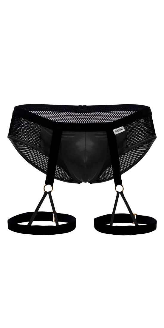Candyman 99684 Garter Briefs Black