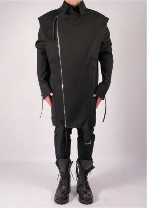 Canvas Coat with Zippers