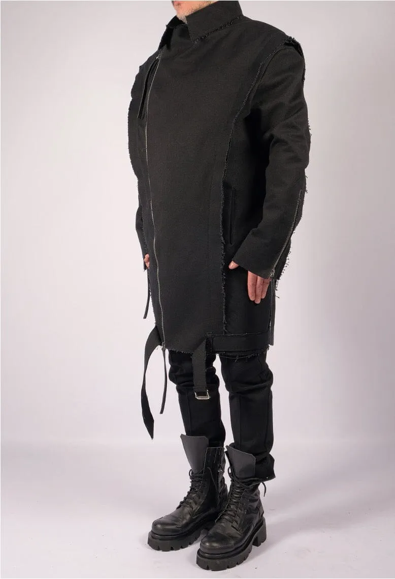 Canvas Coat with Zippers