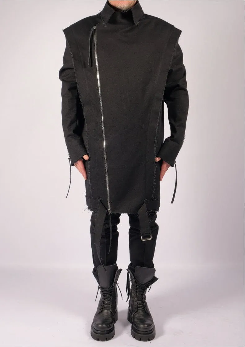 Canvas Coat with Zippers