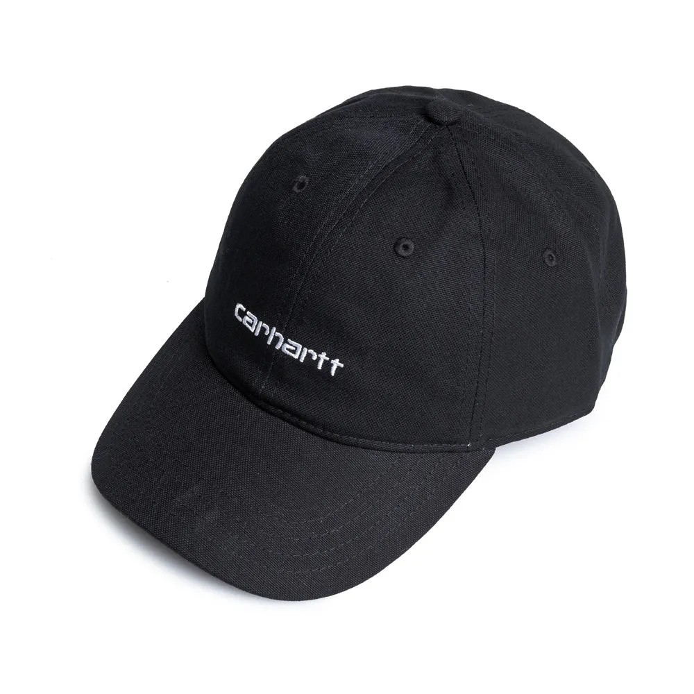 Canvas Script Cap | Black