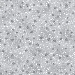 Comfy Flannel Grey w/ Stars 9831-99 BTY