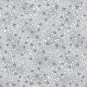 Comfy Flannel Grey w/ Stars 9831-99 BTY