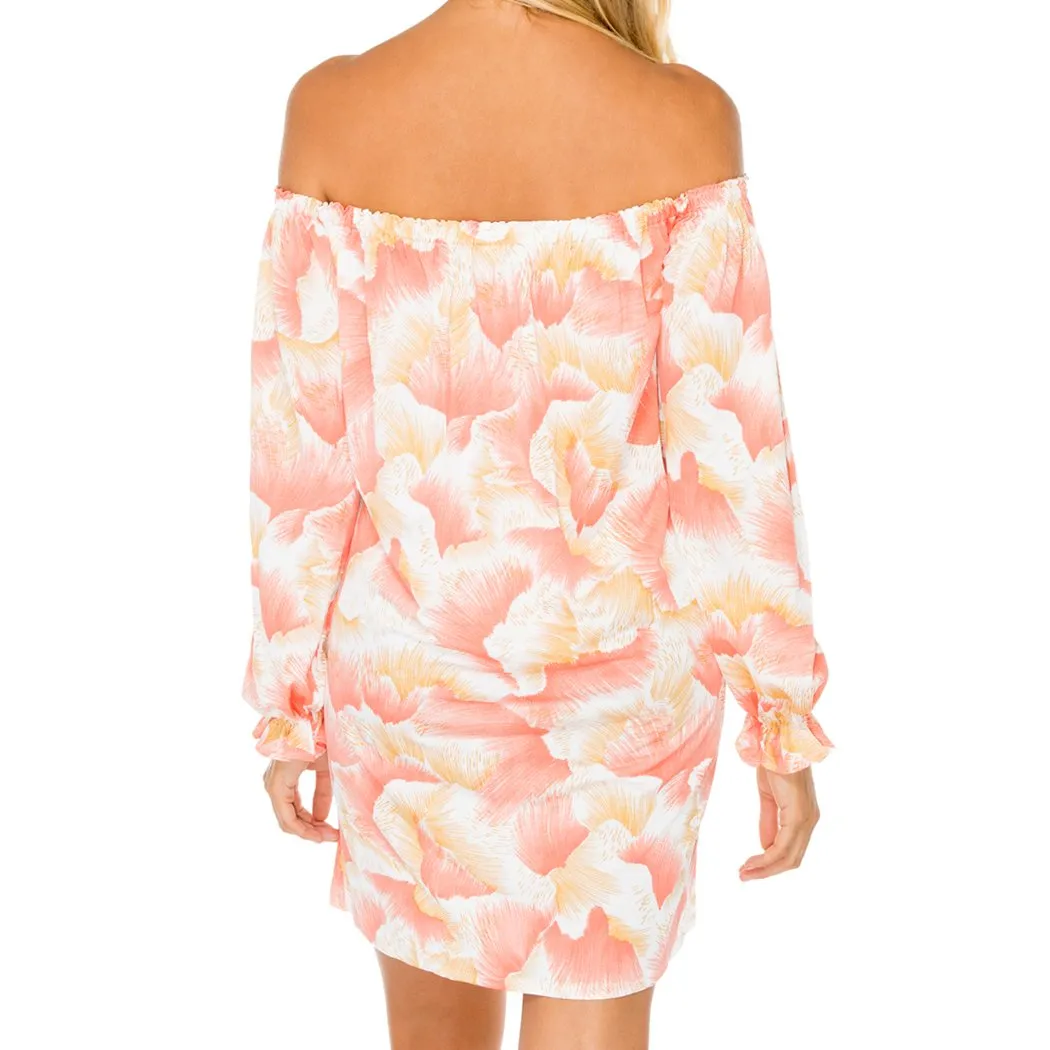 COSTA DE LUZ - Cuff Bell Sleeve Dress