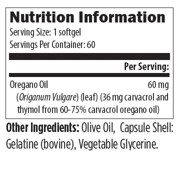 Designs For Health Oil of Oregano 60's