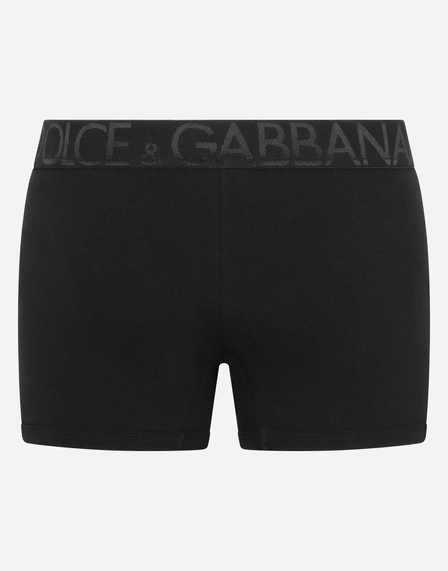 DOLCE&GABBANA TWO-WAY STRETCH BOXER BLACK