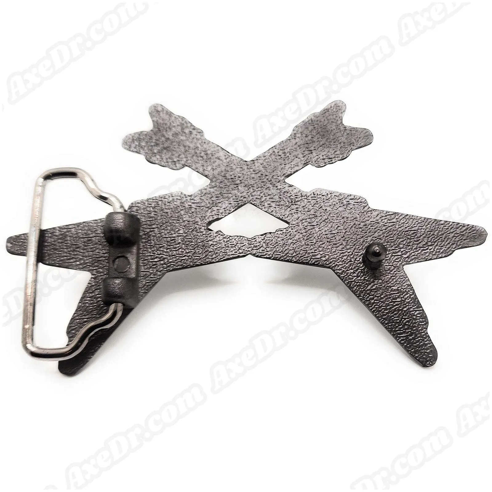 Dual Guitars Black Belt Buckle / Crossed Guitars Belt Buckle