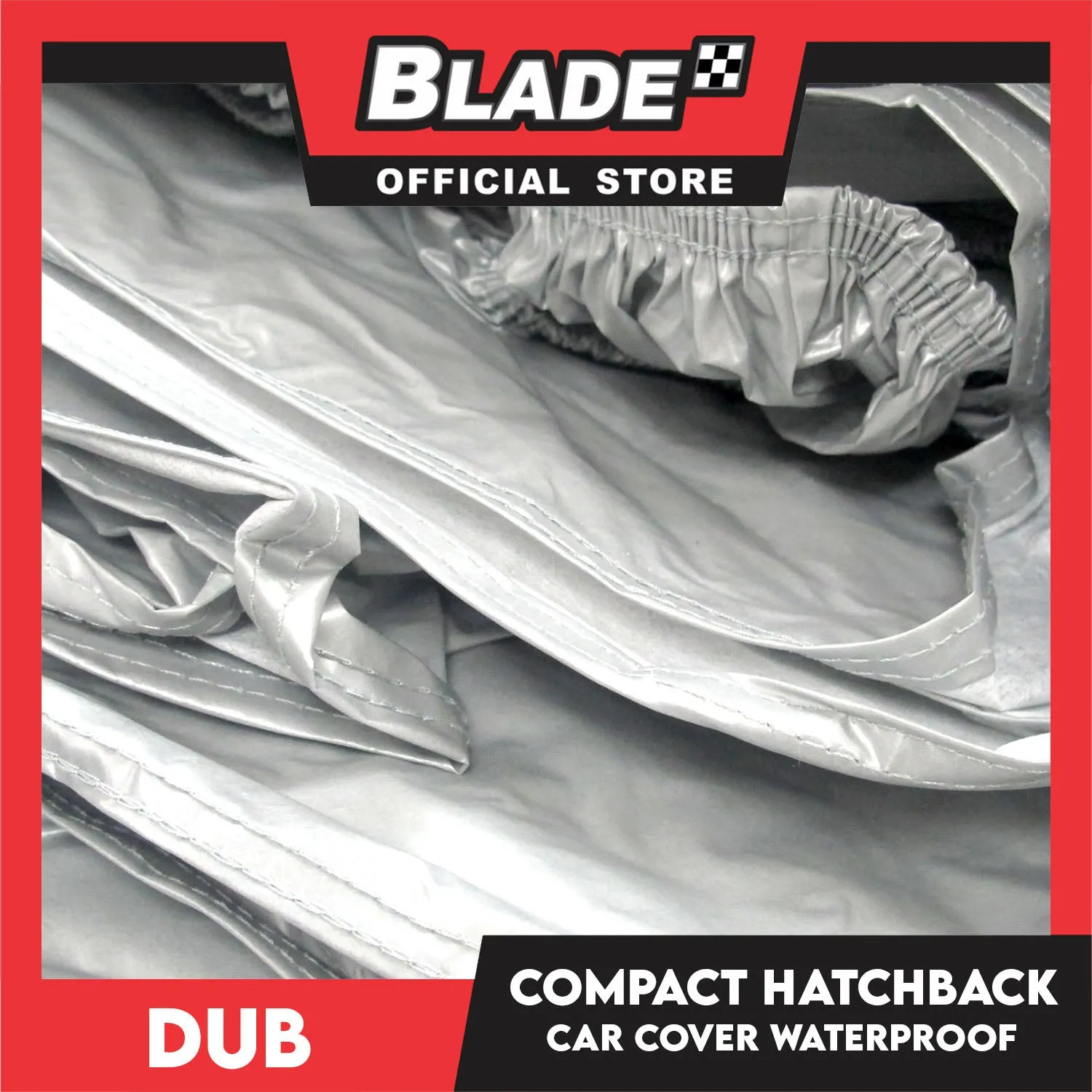 Dub Car Cover Hatchback Waterproof w/ Storage Bag Fits for Toyota Wigo, Yaris, Honda Brio, Jazz, Mazda 2, Suzuki Celerio, Swift, Mitsubishi Mirage