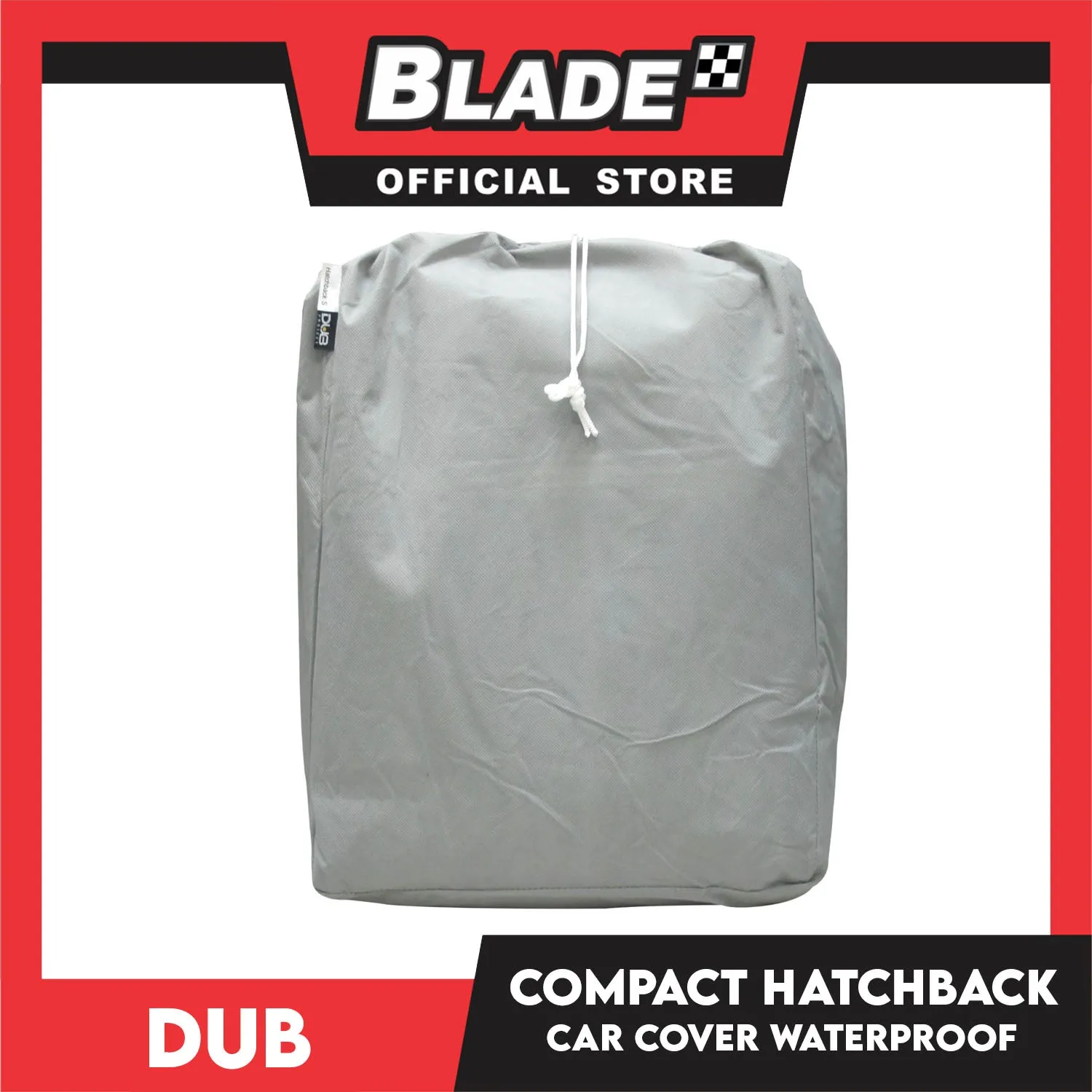 Dub Car Cover Hatchback Waterproof w/ Storage Bag Fits for Toyota Wigo, Yaris, Honda Brio, Jazz, Mazda 2, Suzuki Celerio, Swift, Mitsubishi Mirage