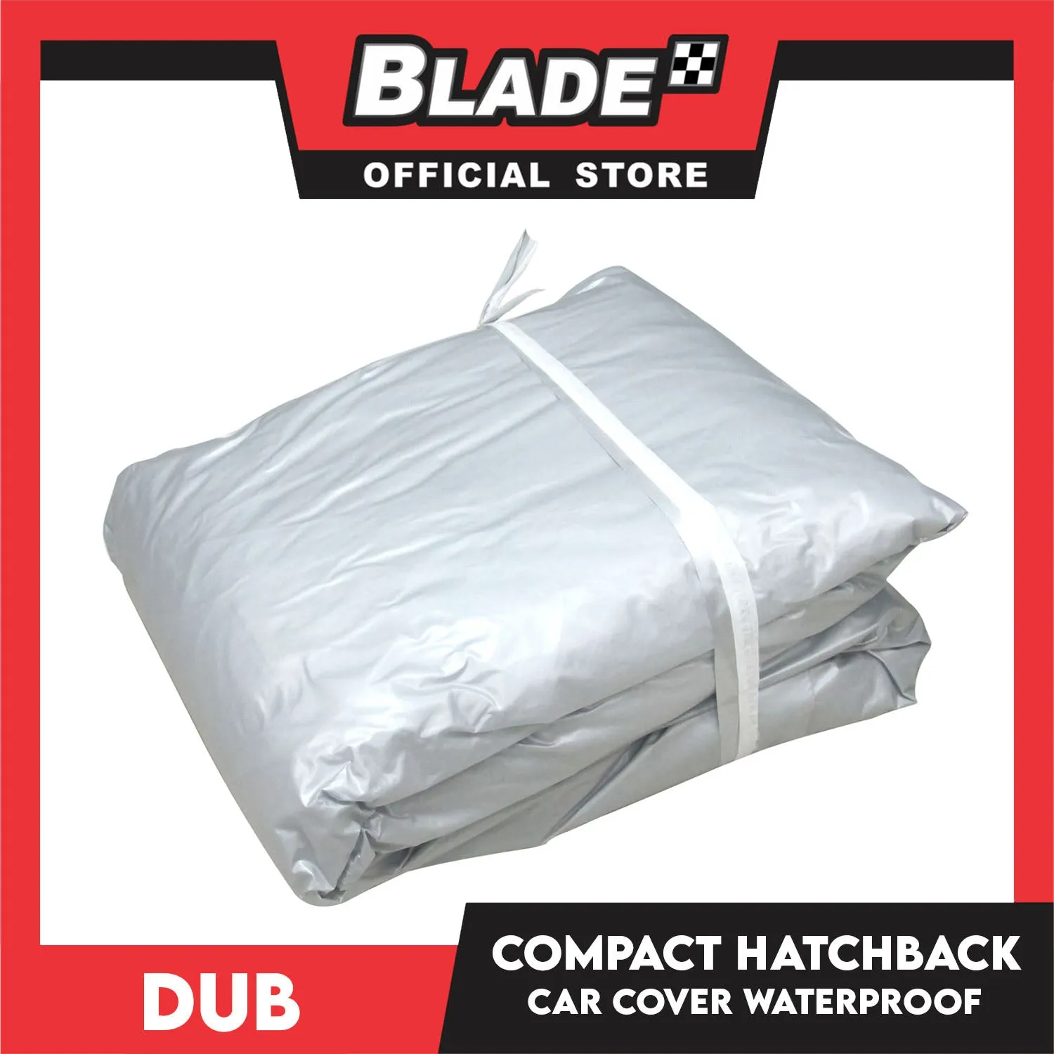 Dub Car Cover Hatchback Waterproof w/ Storage Bag Fits for Toyota Wigo, Yaris, Honda Brio, Jazz, Mazda 2, Suzuki Celerio, Swift, Mitsubishi Mirage