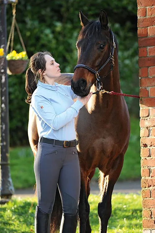 Dublin Supa Shape It Performance Euro Seat Clarino Knee Patch Breeches