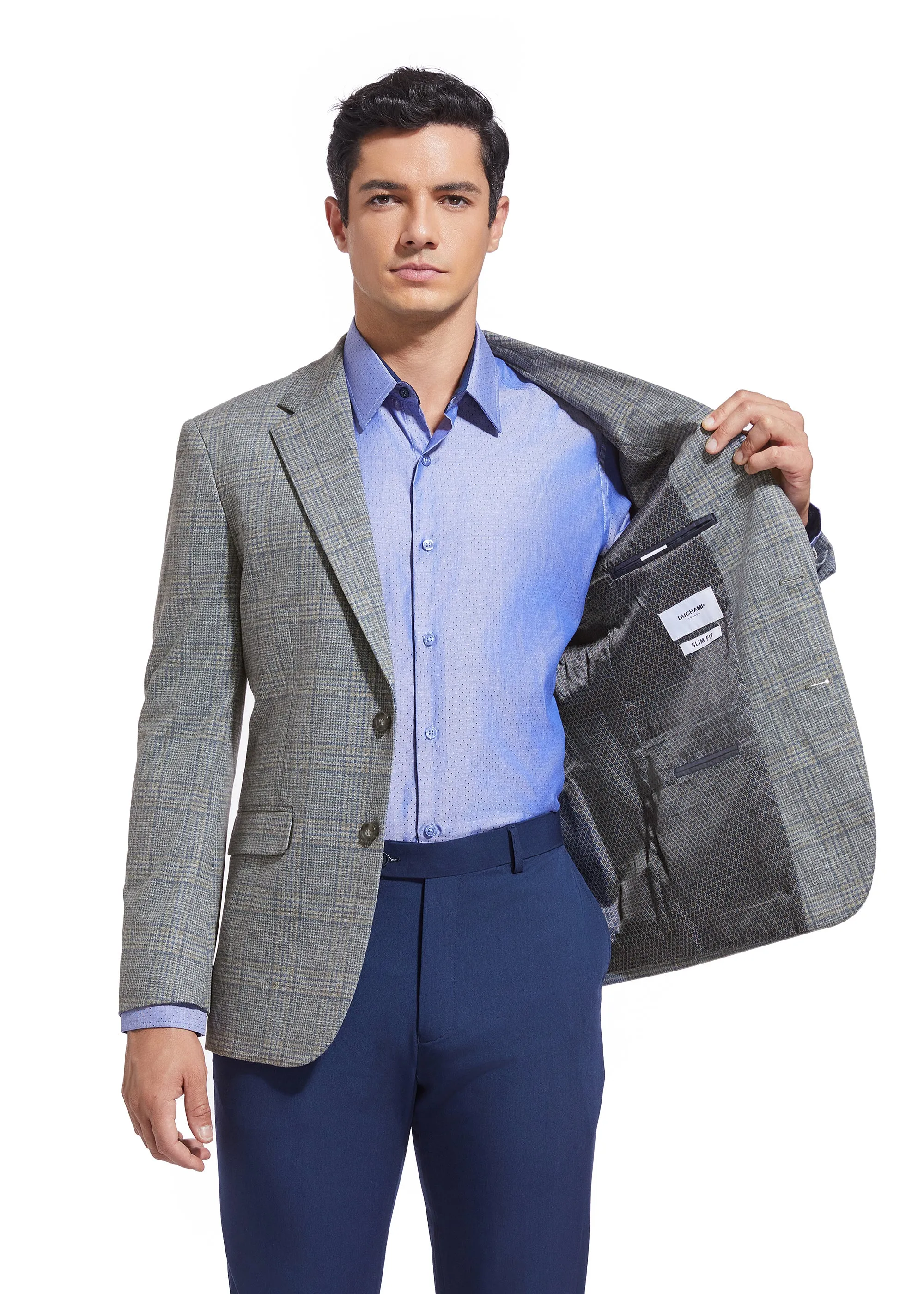 DUCHAMP GLEN PLAID KNIT SPORTCOAT