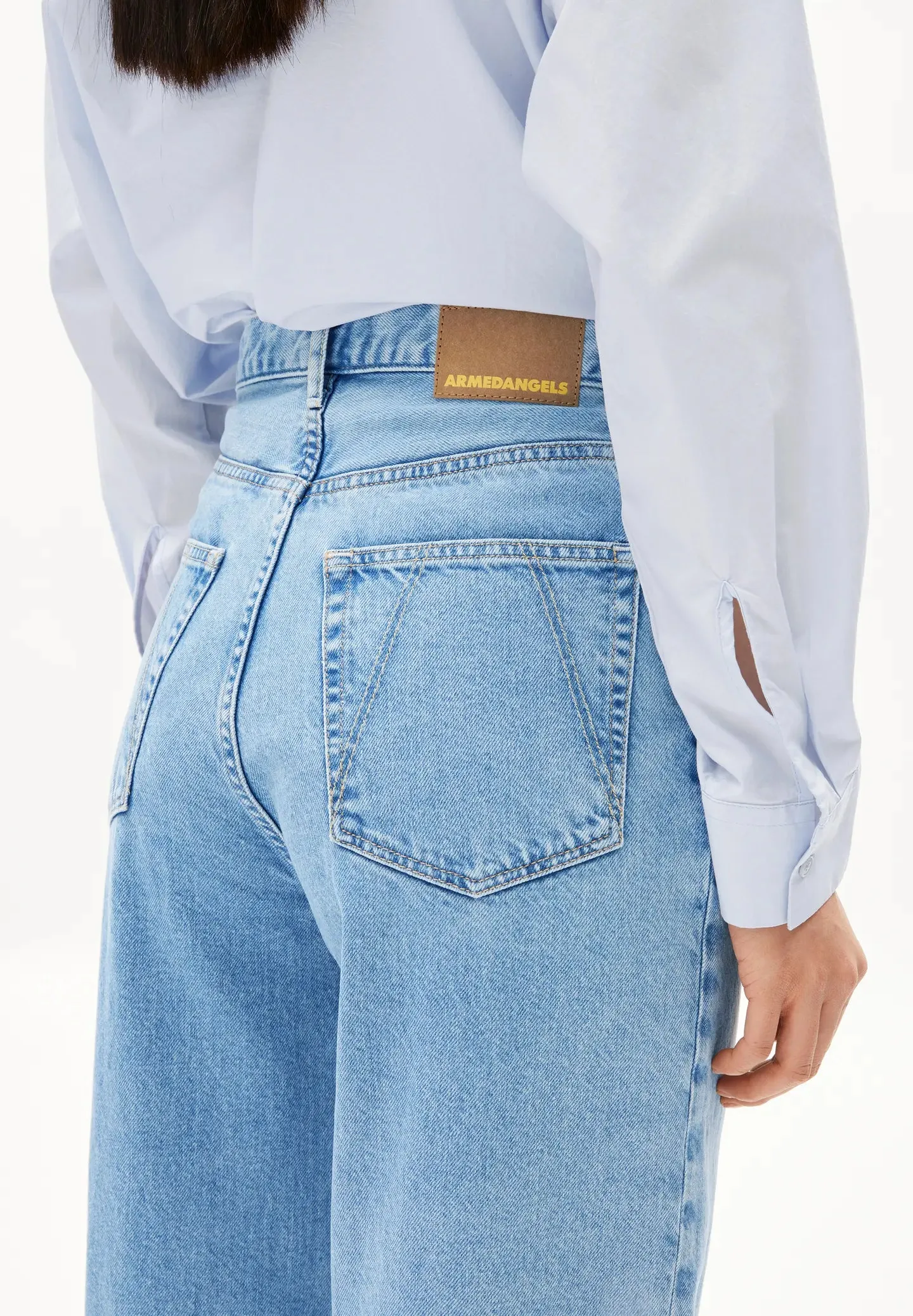 Enijaa wide leg denim in horizon