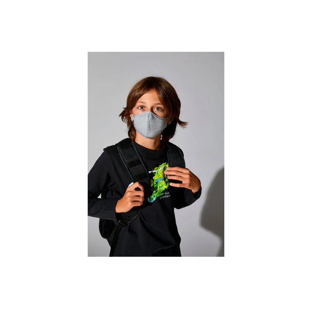 Fox - Youth - Face Mask - Heather Grey